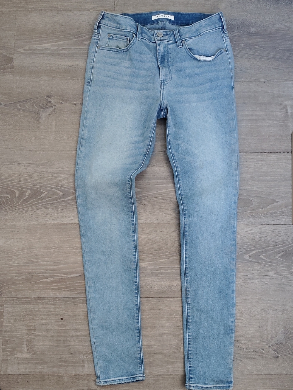PacSun Stacked Skinny Light Blue Skinny Jeans for Men